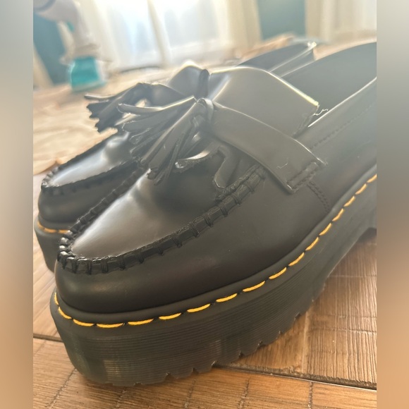 Dr. Martens ADRIAN LEATHER PLATFORM TASSEL LOAFERS - Picture 3 of 14